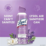 Lysol Air Sanitizer, Spray, 10 fl oz, Lavender Sky, Odor Neutralizer, 6/Carton (RAC56348) Case of 6