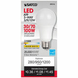 Satco A19 LED Frosted Bulb, 12 W, 100 W Incandescent Equivalent Wattage (SDNS9316) Each