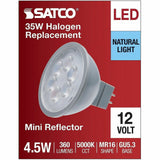 Satco LED MR16 Lightbulb, 4.50 W, 35 W Incandescent Equivalent Wattage (SDNS11395) Each