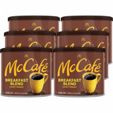 McCafe Ground Breakfast Blend Ground Coffee, Light, Breakfast Blend, Citrus, Kosher, 6/Carton (GMT7152CT) Case of 6