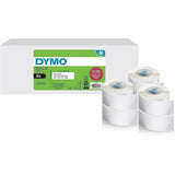 Dymo Multipurpose White Medium Labels, 2100 Total Label(s), DiameterRoll, Direct Thermal, 350/Roll, For Label Printer, 6/Pack (DYM2229754) Pack of 6