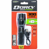 Dorcy 300 Lumen Ultra HD USB Flashlight, 24/Box (DCY414379BX) Box of 24