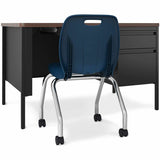 Lorell League Mobile Student Chairs, 30" x 18.5" x 21", 2/Carton (LLR99909NY) Case of 2