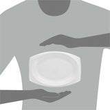 Dart XPS Laminated Foam Platter, White (DCC9PRWQR) Case of 500