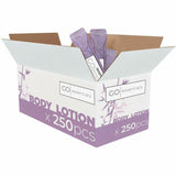 Go Essentials Travel-Size Body Lotion Packets, Lotion, 0.37 fl oz, Lavender, 250/Pack (GMHBL250) Pack of 250