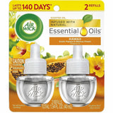 Air Wick Scent Oil Warmer Refill, Oil, 0.7 fl oz, Hawaii Exotic Papaya, Hibiscus Flower, 120 Day, 2 Refills/Pack (RAC01328PK) 1 Pack