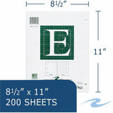Roaring Spring Engineer Calculation Pads, 15 lb Basis Weight, Letter, 8½" x 11", 11" x 8.5", Green Tint Paper, Printed (ROA95589CT) Case of 24