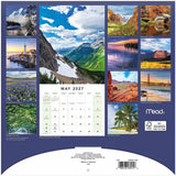 Mead America the Beautiful Monthly Wall Calendar, 12" x 12", 1.38" x 1.56" Block, 12-Month, Jan 2027-Dec 2027 (AAGLME32710) Each