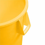 Sparta Bronco Round Waste Containers, Open Top, 44 gal Capacity, Yellow (CFS84104404) Each