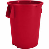 Sparta Bronco Round Waste Containers, Open Top, 44 gal Capacity, Red (CFS84104405) Each