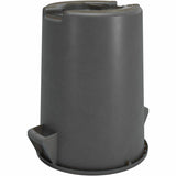 Sparta Bronco Round Waste Containers, Open Top, 44 gal Capacity, Gray (CFS84104423) Each