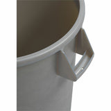 Sparta Bronco Round Waste Containers, Open Top, 44 gal Capacity, Gray (CFS84104423) Each