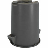 Sparta Bronco Round Waste Containers, Open Top, 44 gal Capacity, Gray, 3/Carton (CFS84104423CT) Case of 3