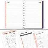 Mead CatCoq Retro Flower Weekly/Monthly Planner, 5½" x 8½", 15-Month, Oct 2027-Dec 2027 (AAGCC02200) Each