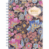Mead CatCoq Retro Flower Weekly/Monthly Planner, 5½" x 8½", 15-Month, Oct 2027-Dec 2027 (AAGCC02200) Each