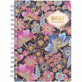 Mead CatCoq Retro Flower Weekly/Monthly Planner, 5½" x 8½", 15-Month, Oct 2027-Dec 2027 (AAGCC02200) Each
