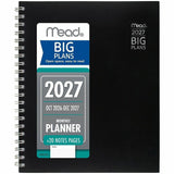 Mead BIG PLANS Weekly/Monthly Planner, Letter, 8½" x 11", 15-Month, Oct 2026-Dec 2027 (AAGCRW63005) Each