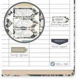 Cambridge Denim Blooms Monthly Planner, 5½" x 8½", 12-Month, Jan 2027-Dec 2027 (AAG1850202) Each