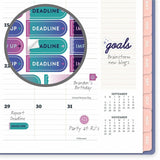 Mead CatCoq Berry Branches Weekly/Monthly Planner, 5½" x 8½", 15-Month, Oct 2026-Dec 2027 (AAGCC01200) Each