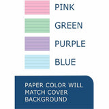 Roaring Spring Lifenotes 4-pack Small Notebooks, 15 lb Basis Weight, 5.5" x 7", White Paper, Wire Bound, 6/Carton (ROA12531CT) Case of 6