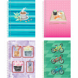Roaring Spring Lifenotes 4-pack Small Notebooks, 15 lb Basis Weight, 5.5" x 7", White Paper, Wire Bound, 6/Carton (ROA12531CT) Case of 6