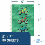 Roaring Spring Lifenotes 4-pack Small Notebooks, 15 lb Basis Weight, 5.5" x 7", White Paper, Wire Bound, 6/Carton (ROA12531CT) Case of 6