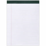 Roaring Spring Recycled Legal Pads, 15 lb Basis Weight, 8½" x 11 3/4", 8.5" x 11.8", Double Line Red Margin, 6/Carton (ROA74713CT) Case of 6