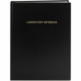 Roaring Spring Lab Research Notebook, 24 lb Basis Weight, 11 1/4" x 8¾", White Paper, Black Laminated Cover, 72 Sheets, 144 Pages (ROA77160CT) Case of 12