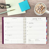 At-A-Glance Harmony Weekly/Monthly Planner, 7" x 8¾", 13-Month, Jan 2027-Jan 2028, Mulberry Poly Cover (AAG109980518) Each