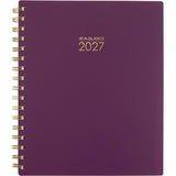 At-A-Glance Harmony Weekly/Monthly Planner, 7" x 8¾", 13-Month, Jan 2027-Jan 2028, Mulberry Poly Cover (AAG109980518) Each