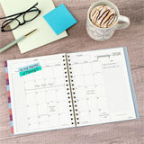 At-A-Glance Harmony Weekly/Monthly Planner, 7" x 8¾", 13-Month, Jan 2027-Jan 2028, Ice Blue Poly Cover (AAG109980538) Each