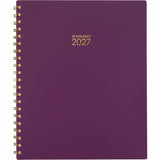 At-A-Glance Harmony Weekly/Monthly Planner, Letter, 8½" x 11", 13-Month, Jan 2027-Jan 2028, Mulberry Poly Cover (AAG109990518) Each