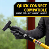 Rubbermaid Commercial Glass Scraper, 1.3" x 4.3" x 9.7", Black (RCP2221952) Each