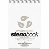 Roaring Spring Enviroshades Gregg-Ruled Steno Book, 15 lb Basis Weight, 6" x 9", 6" x 9", Gray Paper, 6/Carton (ROA12274CT) Case of 6