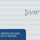 Roaring Spring Enviroshades Gregg-Ruled Steno Book, 15 lb Basis Weight, 6" x 9", 6" x 9", Gray Paper, 6/Carton (ROA12274CT) Case of 6