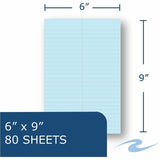 Roaring Spring Enviroshades Gregg-Ruled Steno Book, 15 lb Basis Weight, 6" x 9", 6" x 9", Blue Paper, 6/Carton (ROA12284CT) Case of 6