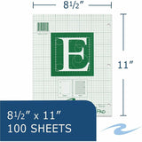 Roaring Spring Engineer Calculation Pads, 15 lb Basis Weight, Letter, 8½" x 11", 11" x 8.5", Green Tint Paper (ROA95582CT) Case of 48