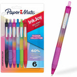 Paper Mate InkJoy 300RT Retractable Ballpoint Pens, Fashion Assorted Ink, 1.0 mm Medium Pen Point, Writing, 6/Pack (PAP2226848) Pack of 6