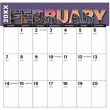 House of Doolittle Recycled Big Block Wall Calendar, 12" x 24", 3" x 1.50" Block, 12-Month, Jan 2027-Dec 2027, Wire Bound, Monthly (HOD322) Each