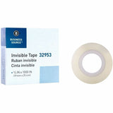 Business Source Premium Invisible Tape Value Pack, 27.78 yd Length x 0.75" Width, 1" Core, 12/Carton (BSN32953CT) Case of 12