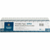 Business Source Premium Invisible Tape Value Pack, 27.78 yd Length x 0.75" Width, 1" Core, 12/Carton (BSN32953CT) Case of 12