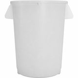 Sparta Bronco Round Waste Containers, Open Top, 44 gal Capacity, White (CFS84104402) Each
