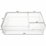 Kantek 2-Tier Acrylic Monitor Stand, 4.30" x 9.40" x 20.70", Clear, Desktop, Heavy Duty, Shelf (KTKAMS340) Each