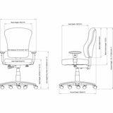 Lorell Accord Series Managerial Task Chair (LLR66154) Each