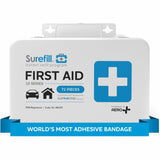 Aero Surefill All-Purpose Metal First-Aid Kit, 5" x 2.3"8", Blue, White, Metal Case (AERAK10T) Each