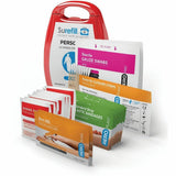Aero Surefill Personal First-Aid Kit, 5.3" x 1.3"3.8", Red, White, 41 x Piece(s), Plastic Case (AERAKP01) Each
