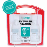 Aero Surefill 75-Series Emergency Eyewash Station, 16 fl oz, 13.5" x 4", Green, Red, Portable, Sterile (AERAK75EWN) Each