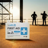 Aero Surefill Metal First-Aid Kits, 7.5" x 2.5"10.8", Blue, White, Metal Case (AERSF25AT) Each