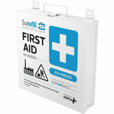 Aero Surefill Metal First-Aid Kits, 10.5" x 2.5"10.5", Blue, White, 235 x Piece(s), Metal Case (AERSF50AT) Each