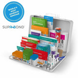 Aero Surefill Metal First-Aid Kits, 10" x 2.5"14", Blue, White, 284 x Piece(s) For 50 x Individual(s) (AERSF50BT) Each
